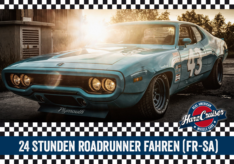 Gutschein: 24 Stunden Plymouth Roadrunner fahren (Fr-Sa)