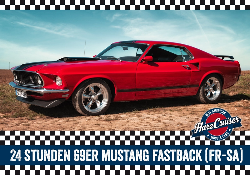  24 Stunden 1969er Mustang Fastback (rot) fahren (Fr-Sa) 