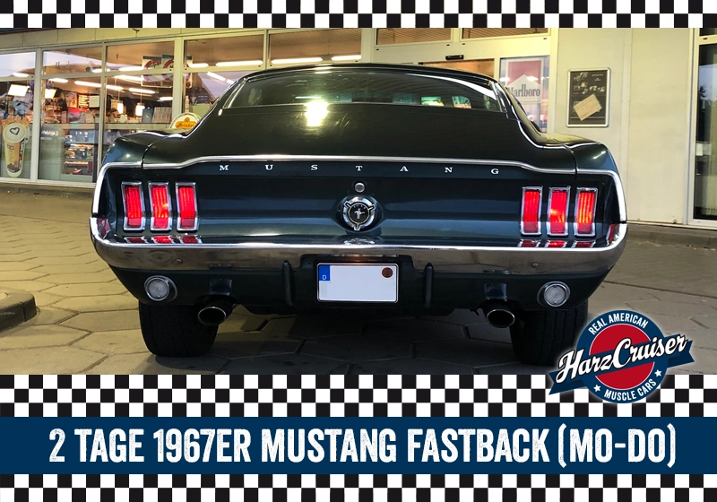 2 Tage 1967er Mustang Fastback "Bullitt" (Mo-Do)