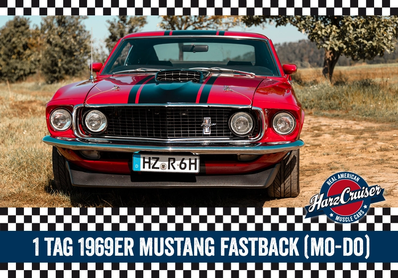  1 Tag 1969er Mustang Fastback (rot) (Mo-Do) 