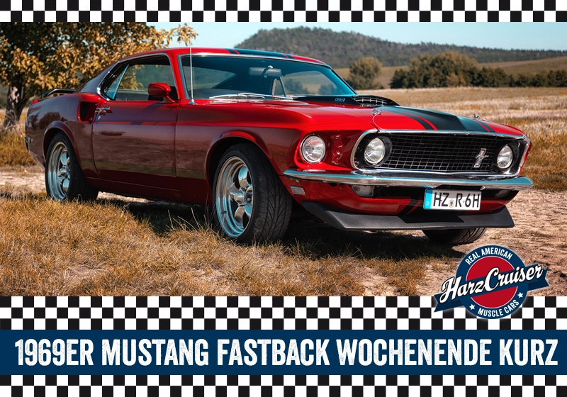 1969er Mustang Fastback  (rot) Wochenende kurz (Samstag - Montag)