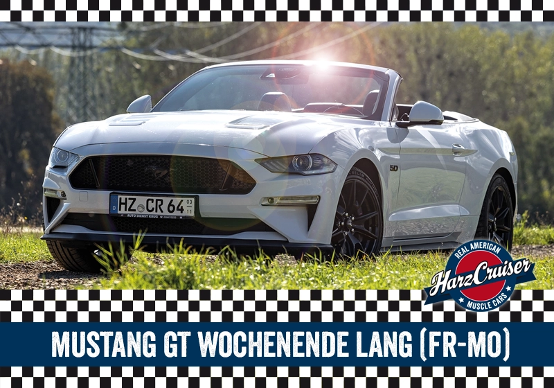 Gutschein: Mustang GT Cabrio Wochenende lang (Freitag-Montag)