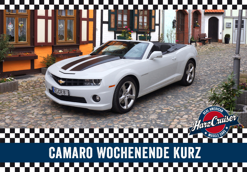 Gutschein: Camaro Cabrio Wochenende kurz (Sa-Mo)