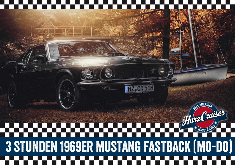 1969er Mustang Fastback "John Wick" - 3 Stunden (Mo-Do) 