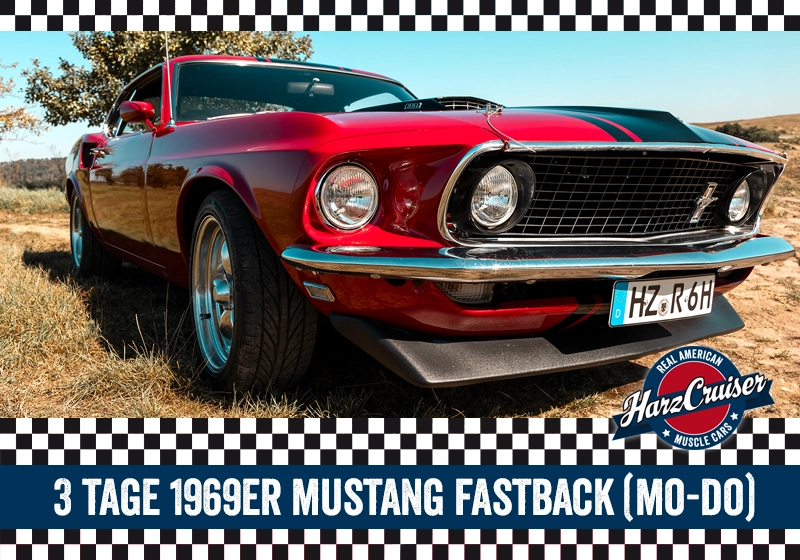 3 Tage 1969er Mustang Fastback (rot) (Mo-Do)
