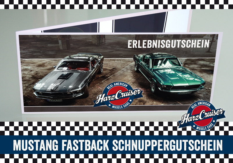  Gutschein: Mustang Oldtimer Fastback fahren - 3 Stunden