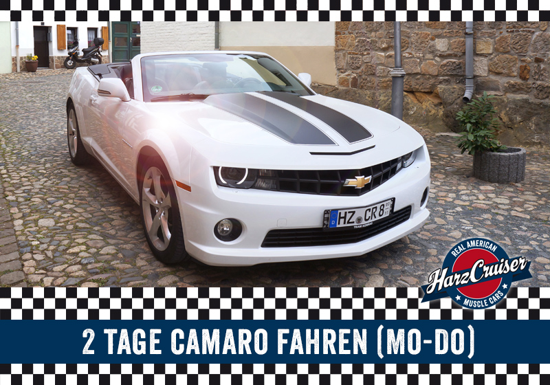 Gutschein: 2 Tage Camaro Cabrio fahren (Mo-Do)