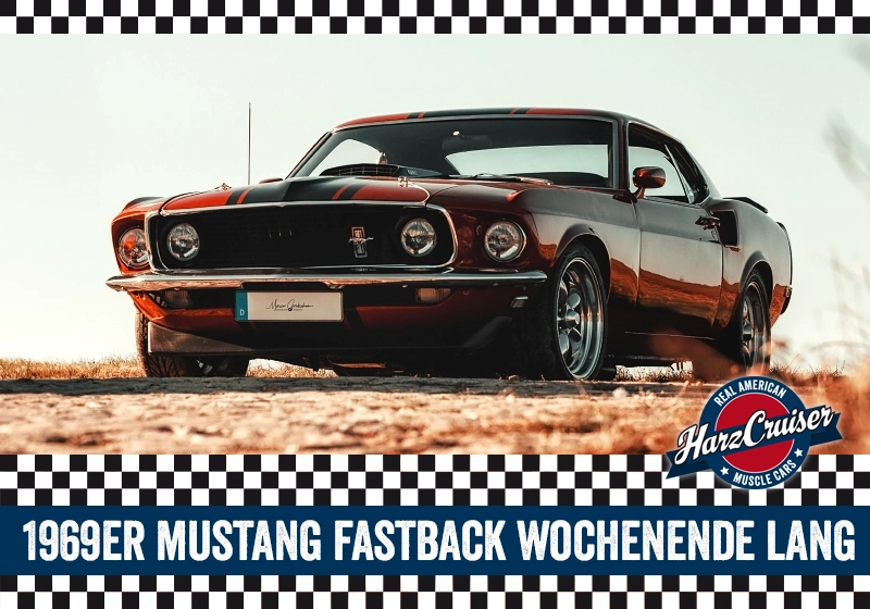 1969er Mustang Fastback (rot) Wochenende lang (Freitag - Montag) 
