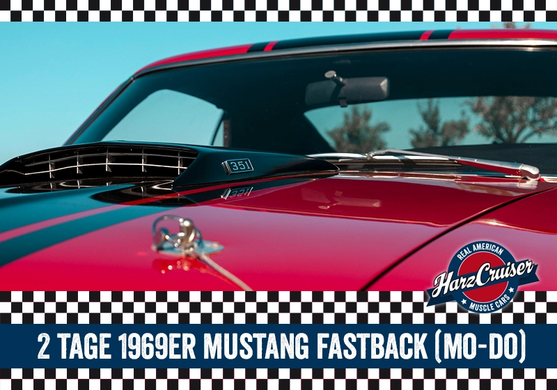 2 Tage 1969er Mustang Fastback (rot) (Mo-Do) 