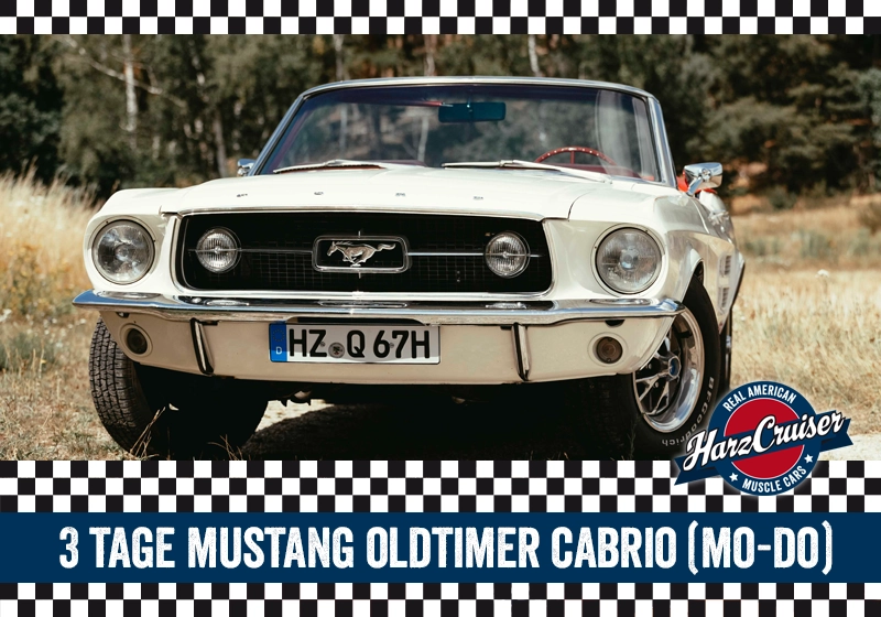  3 Tage Mustang Oldtimer Cabrio fahren (Mo-Do)