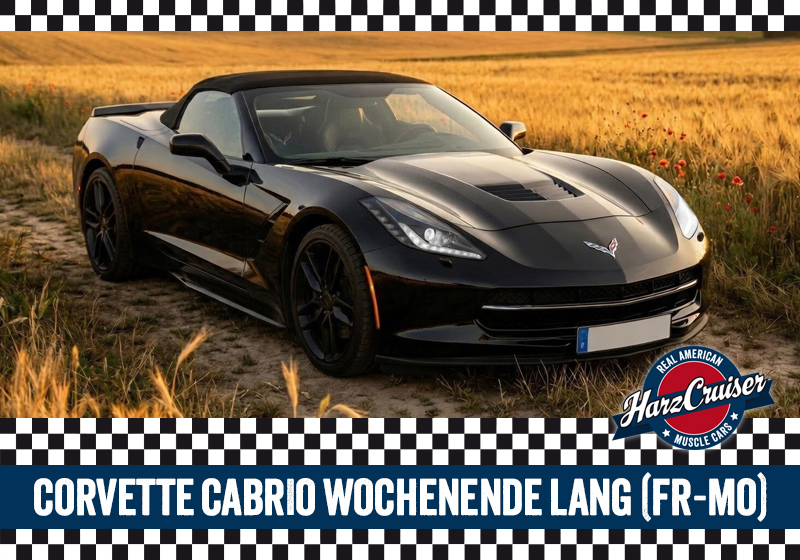 Gutschein: Corvette Cabriolet Wochenende lang (Fr-Mo)