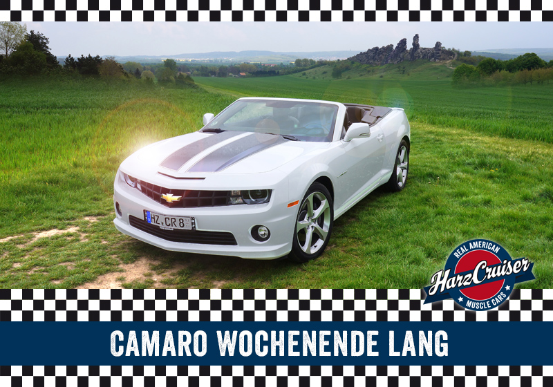 Gutschein: Camaro Cabrio Wochenende lang (Fr-Mo)