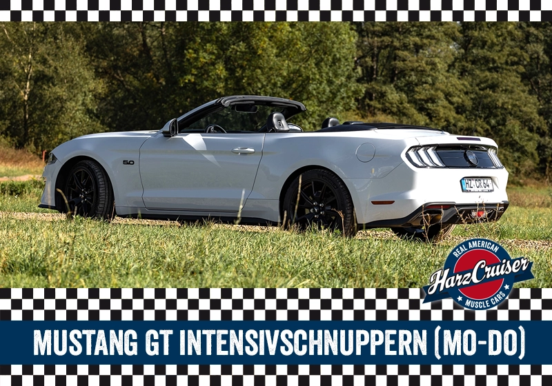 Gutschein: Mustang GT Cabrio Intensiv-Schnuppern - 3 Stunden