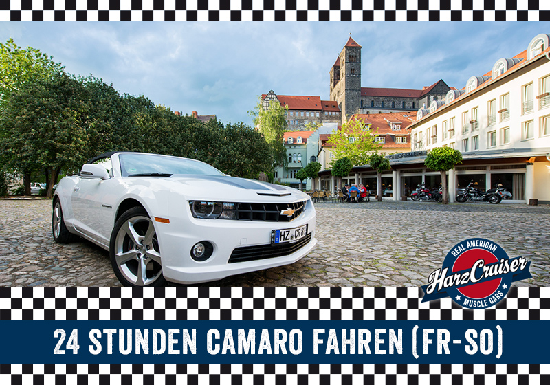  Gutschein: 24 Stunden Camaro Cabrio fahren (Fr-Sa) 