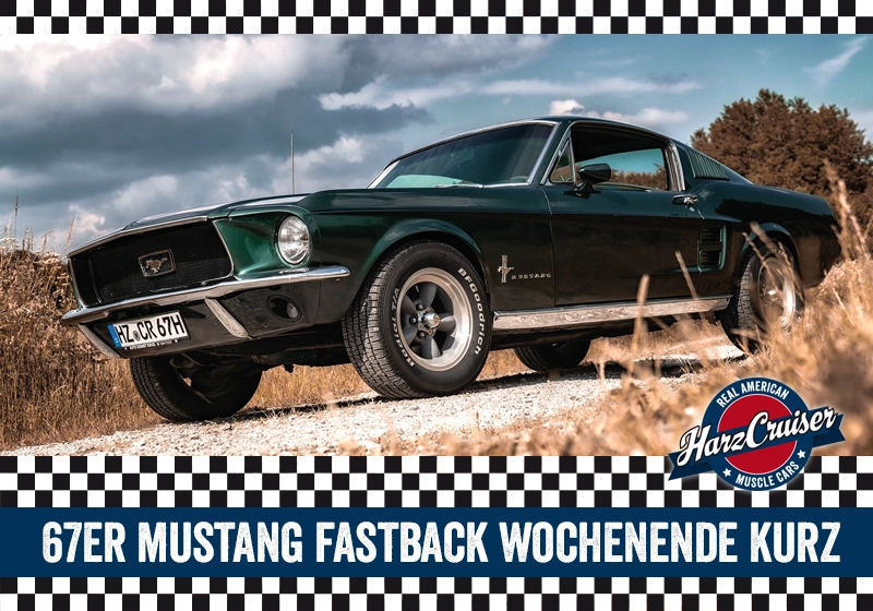 1967er Mustang Fastback "Bullitt" Wochenende kurz (Samstag - Montag)