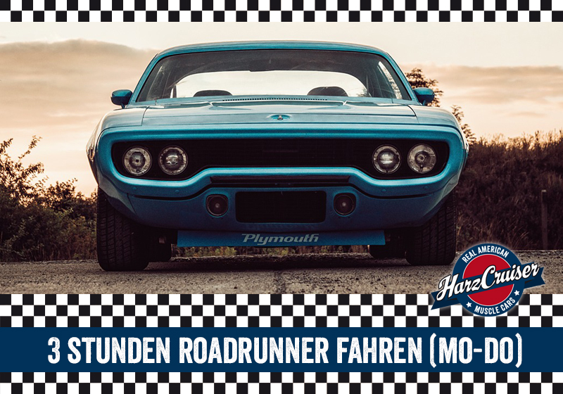 Gutschein: Plymouth Roadrunner fahren - 3 Stunden (Mo-Do)