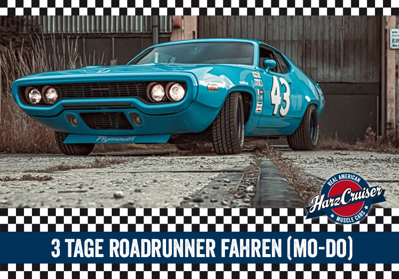 3 Tage Plymouth Roadrunner fahren (Mo-Do)