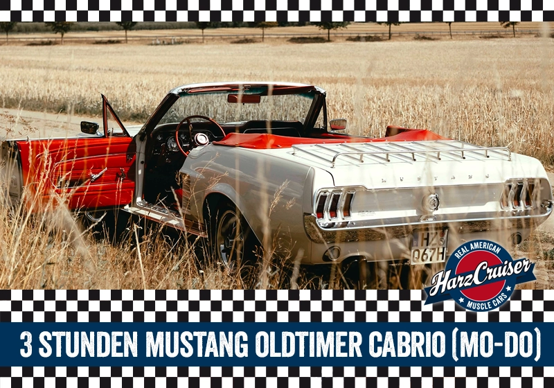 Mustang Oldtimer Cabrio - 3 Stunden (Mo-Do) 
