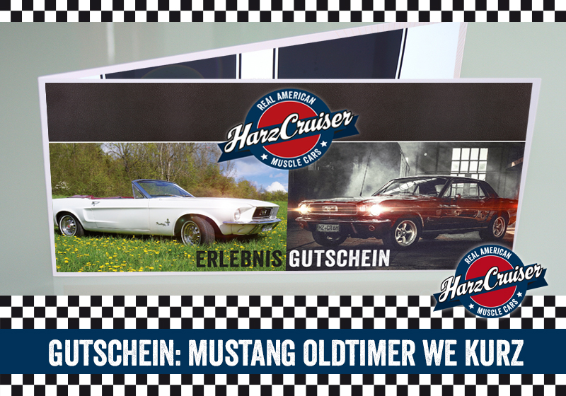  Gutschein: Mustang Oldtimer Wochenende kurz (Sa-Mo)