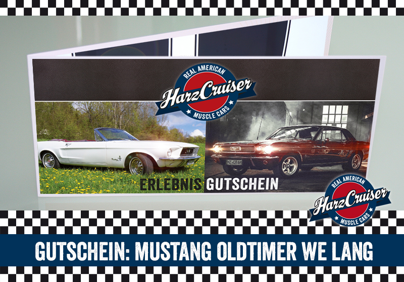  Gutschein: Mustang Oldtimer Wochenende lang (Fr-Mo) 