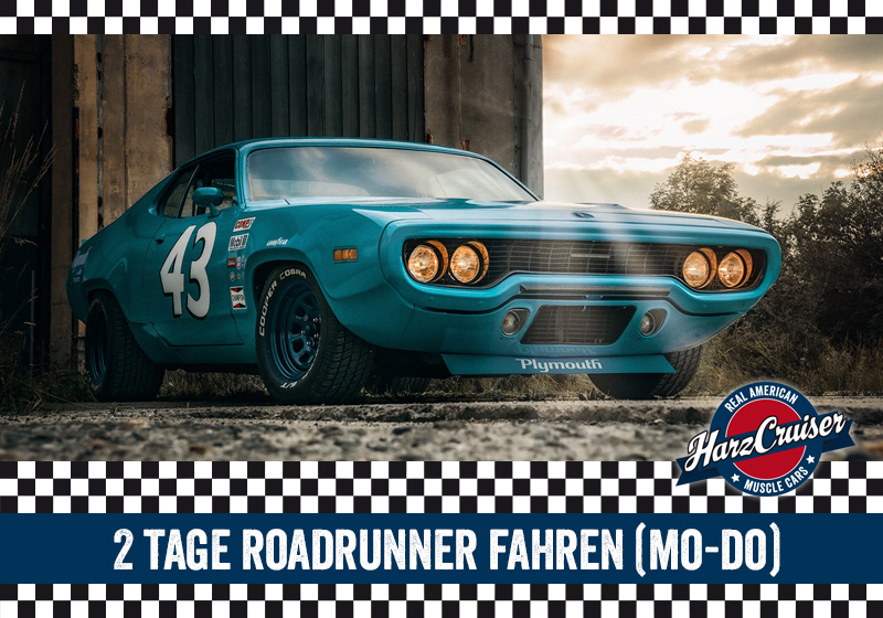 Gutschein: 2 Tage Plymouth Roadrunner fahren (Mo-Do)