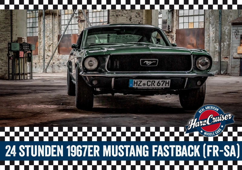  24 Stunden 1967er Mustang Fastback "Bullitt" fahren (Fr-Sa)