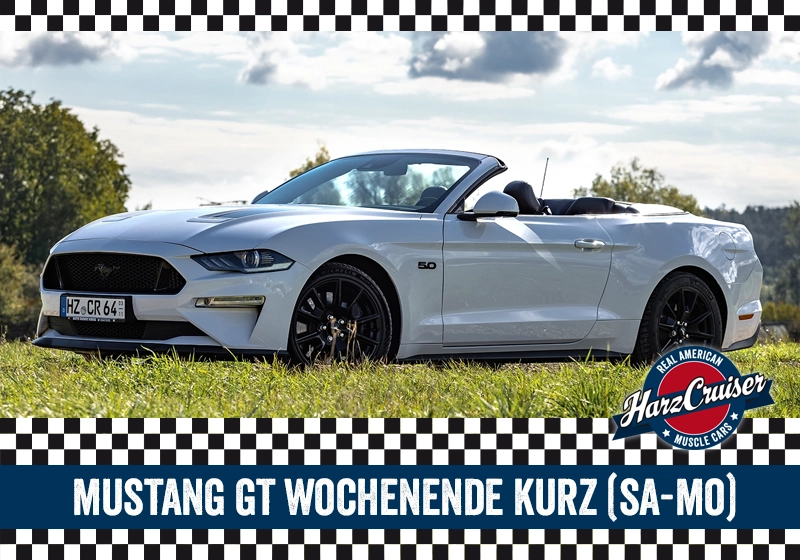 Gutschein: Mustang GT Cabrio Wochenende kurz (Samstag-Montag) 