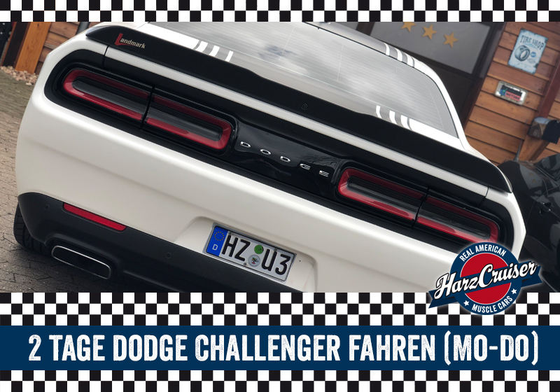 7 Tage Dodge Challenger R/T fahren (Mo-Do) inkl. 1.200 km