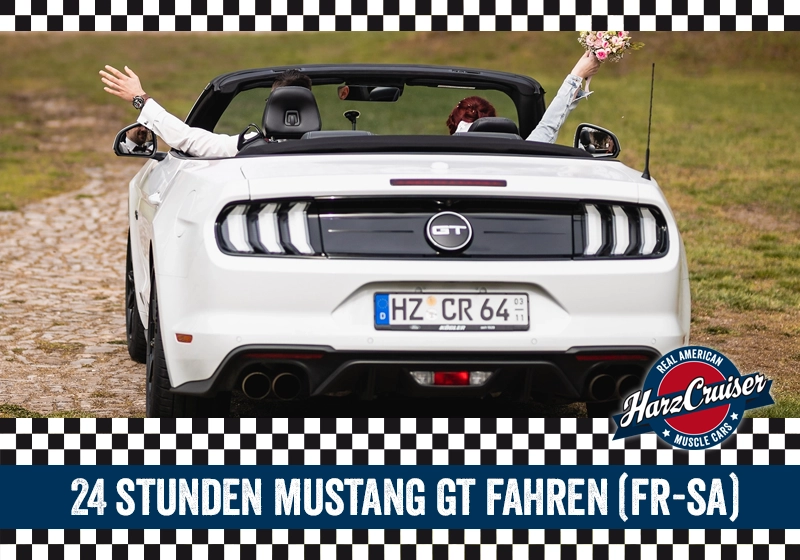 Gutschein: 24 Stunden Mustang GT Cabrio fahren (Fr-Sa) 