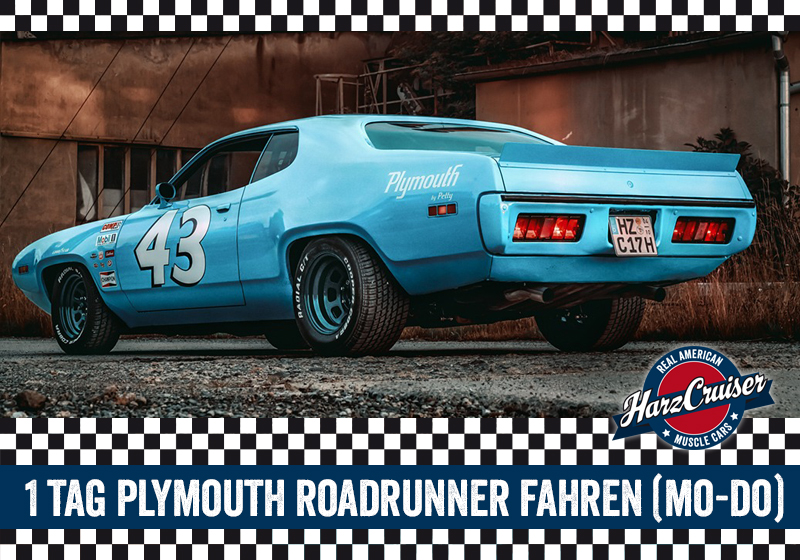 Gutschein: 1 Tag Plymouth Roadrunner fahren (Mo-Do)